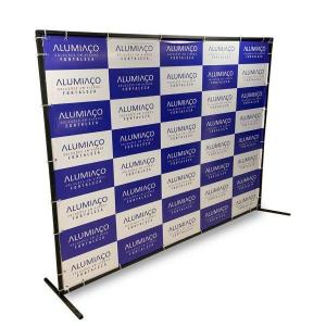 BACKDROP ESTRUTURA METALON 2m x 2m / 3m x 2m / 3m x 3m 1X0 BRANCO / PRETO VERNIZ AUTOMOTIVO 
